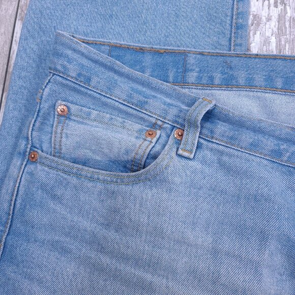 Levis Mens 501 XX Jeans 36x30 Original Straight Leg Button Fly Blue Denim Pants - Picture 6 of 10